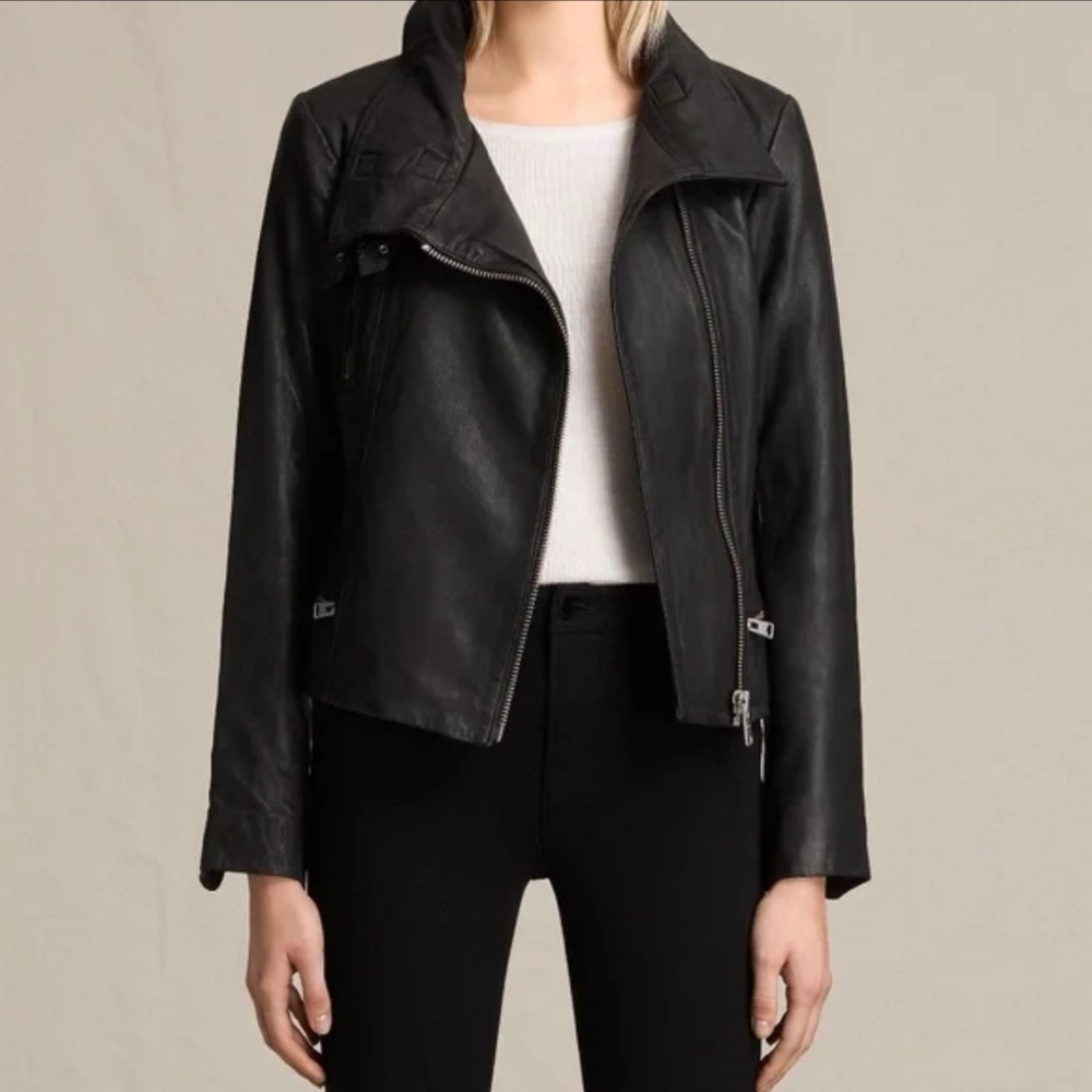 All Saints Bales Leather Jacket